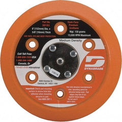Dynabrade - 6" Diam Disc Backing Vacuum Replacement Pad - Medium Density, 13,000 RPM - Apex Tool & Supply