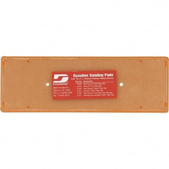 Dynabrade - 8 x 2-3/4" Rectangular Hook Face Backing Pad - Screw Attachment, Vacuum Pad, 3/8" Thick, Medium Density, Short Nap - Apex Tool & Supply
