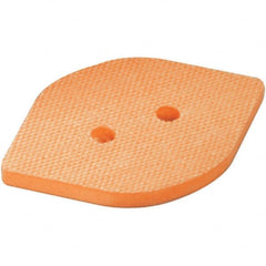 Dynabrade - 2-3/8" Wide, 3-3/4" Long, Tear Drop, Hook & Loop Face Conversion Backing Pad - Apex Tool & Supply