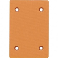 Dynabrade - 4-1/4 x 3" Rectangular Hook Face Backing Pad - Dynabug II Compatible, Screw Attachment, Nonvacuum Pad, 3/8" Thick, Medium Density, Long Nap - Apex Tool & Supply