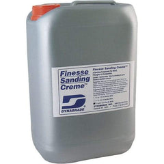 Dynabrade - 1 Gal Sanding Creme Compound - Compound Grade Fine, White, For High Glossing, Use on Composites, Fiberglass & Metal - Apex Tool & Supply