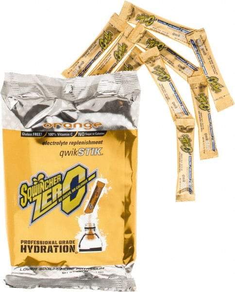 Sqwincher - 0.11 oz Packet Sugar Free Orange Activity Drink - Powdered, Yields 20 oz - Apex Tool & Supply