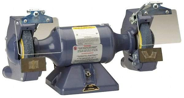 Baldor - 12" Wheel Diam x 2" Wheel Width, 2 hp Grinder - 1-1/4" Arbor Hole Diam, 3 Phase, 1,800 Max RPM, 208/230/460 Volts - Apex Tool & Supply
