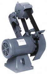 Baldor - 48 Inch Long x 2 Inch Wide Horizontal Belt Sanding Machine - 6,300 Ft./min Belt Speed, 1-1/2 Hp, Single Phase - Apex Tool & Supply