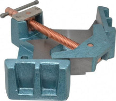 Wilton - Fixed Angle, 2 Axes, 4-1/8" Long, 1-3/8" Jaw Height, 3-11/32" Max Capacity, Cast Iron Angle & Corner Clamp - 90° Clamping Angle - Apex Tool & Supply