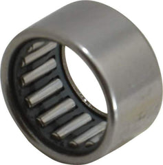 IKO - 0.591" Bore Diam, 1,780 Lb. Dynamic Capacity, 15 x 21 x 12mm, Caged, Open End, Shell Needle Roller Bearing - 0.827" Outside Diam, 0.472" Wide - Apex Tool & Supply