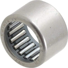 IKO - 0.709" Bore Diam, 2,600 Lb. Dynamic Capacity, 18 x 24 x 16mm, Caged, Open End, Shell Needle Roller Bearing - 0.945" Outside Diam, 0.63" Wide - Apex Tool & Supply