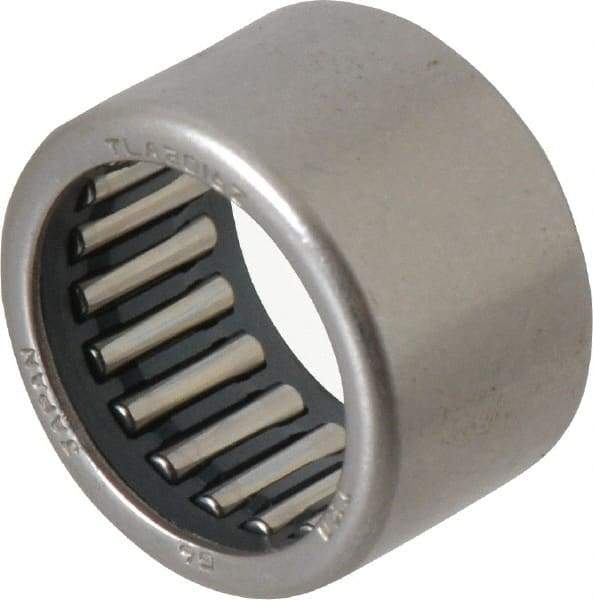 IKO - 0.787" Bore Diam, 2,850 Lb. Dynamic Capacity, 20 x 26 x 16mm, Caged, Open End, Shell Needle Roller Bearing - 1.024" Outside Diam, 0.63" Wide - Apex Tool & Supply