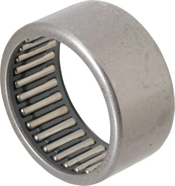 IKO - 1.378" Bore Diam, 5,400 Lb. Dynamic Capacity, 35 x 42 x 20mm, Caged, Open End, Shell Needle Roller Bearing - 1.654" Outside Diam, 0.787" Wide - Apex Tool & Supply