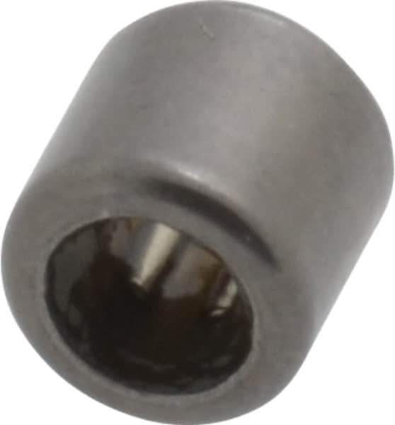 INA Bearing - 1/8" Bore Diam, 240 Lb. Dynamic Capacity, 1/8 x 1/4 x 1/4", Caged, Open End, Shell Needle Roller Bearing - 1/4" Outside Diam, 1/4" Wide - Apex Tool & Supply