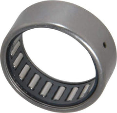 IKO - 1" Bore Diam, 2,850 Lb. Dynamic Capacity, 1 x 1-1/4 x 1/2", Caged, Open End, Shell Needle Roller Bearing - 1-1/4" Outside Diam, 1/2" Wide - Apex Tool & Supply
