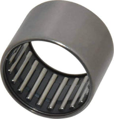 IKO - 1-1/8" Bore Diam, 5,800 Lb. Dynamic Capacity, 1-1/8 x 1-3/8 x 1", Caged, Open End, Shell Needle Roller Bearing - 1-3/8" Outside Diam, 1" Wide - Apex Tool & Supply