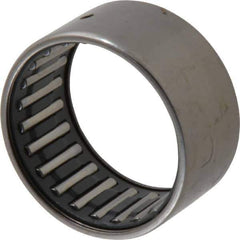 IKO - 1-1/4" Bore Diam, 4,750 Lb. Dynamic Capacity, 1-1/4 x 1-1/2 x 3/4", Caged, Open End, Shell Needle Roller Bearing - 1-1/2" Outside Diam, 3/4" Wide - Apex Tool & Supply