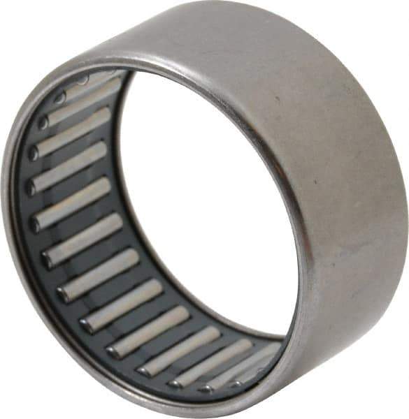 IKO - 1-3/8" Bore Diam, 4,800 Lb. Dynamic Capacity, 1-3/8 x 1-5/8 x 3/4", Caged, Open End, Shell Needle Roller Bearing - 1-5/8" Outside Diam, 3/4" Wide - Apex Tool & Supply