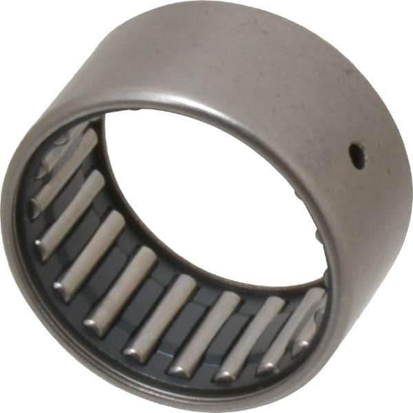 IKO - 1-1/2" Bore Diam, 8,700 Lb. Dynamic Capacity, 1-1/2 x 1-7/8 x 1", Caged, Open End, Shell Needle Roller Bearing - 1-7/8" Outside Diam, 1" Wide - Apex Tool & Supply