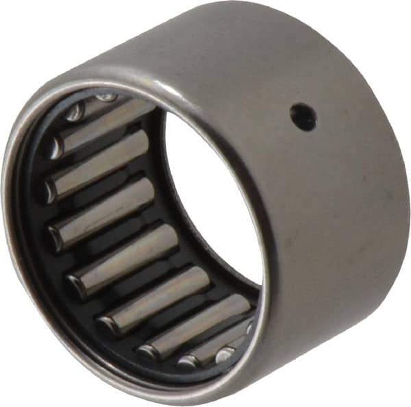 IKO - 7/8" Bore Diam, 4,400 Lb. Dynamic Capacity, 7/8 x 1-3/16 x 3/4", Caged, Shell Needle Roller Bearing - Heavy Section, 1-3/16" Outside Diam, 3/4" Wide - Apex Tool & Supply