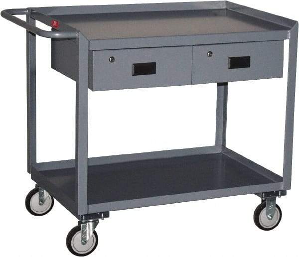 Jamco - Flush Mobile Work Bench - Steel, Gray, 24" Long x 48" Deep x 39" High - Apex Tool & Supply