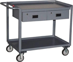 Jamco - Flush Mobile Work Bench - Steel, Gray, 24" Long x 48" Deep x 39" High - Apex Tool & Supply