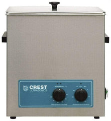 CREST ULTRASONIC - Bench Top Water-Based Ultrasonic Cleaner - 3.25 Gal Max Operating Capacity, Stainless Steel Tank, 13" High x 323.85mm Long x 266.7mm Wide, 117, 220 Input Volts - Apex Tool & Supply