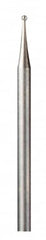 Dremel - 1/32" Cut Diam, 1/8" Shank Diam, Single Cut Ball Burr - Apex Tool & Supply
