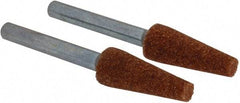 Dremel - 1/4" Head Diam x 5/8" Thickness, Aluminum Oxide Mounted Point - Green - Apex Tool & Supply