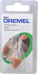 Dremel - 5/8" Head Diam x 5/8" Thickness, B41, Tree End, Aluminum Oxide Mounted Point - Green - Apex Tool & Supply