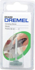 Dremel - 25/32" Head Diam x 1/8" Thickness, Wheel End, Silicon Carbide Mounted Point - Green - Apex Tool & Supply