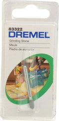 Dremel - 1/8" Head Diam x 11/32" Thickness, Pointed End, Silicon Carbide Mounted Point - Green - Apex Tool & Supply