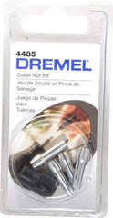 Dremel - 1/32, 1/16, 3/32 and 1/8 Inch Rotary Tool Collet Nut Kit - Includes 480, 481, 482, 483 and Collet Nut - Apex Tool & Supply