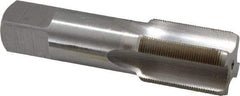 Interstate - M27x1.00 Metric Fine 6H 4 Flute Bright Finish High Speed Steel Straight Flute Standard Hand Tap - Bottoming, Right Hand Thread, 5-1/8" OAL, 2-1/2" Thread Length, D5 Limit, Oversize - Apex Tool & Supply