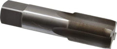 Interstate - M26x1.00 Metric Special 6H 4 Flute Bright Finish High Speed Steel Straight Flute Standard Hand Tap - Plug, Right Hand Thread, 4-29/32" OAL, 2-7/32" Thread Length, D5 Limit, Oversize - Apex Tool & Supply