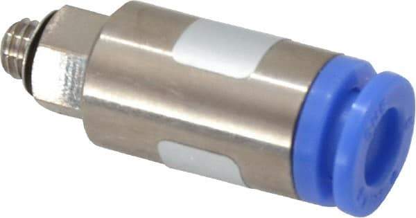 SMC PNEUMATICS - 6mm OD, M5x0.8 Thread, Brass/Polybutylene Push-to-Connect Male Connector - 145 Max psi - Apex Tool & Supply