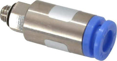 SMC PNEUMATICS - 6mm OD, M5x0.8 Thread, Brass/Polybutylene Push-to-Connect Male Connector - 145 Max psi - Apex Tool & Supply