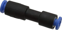 SMC PNEUMATICS - 4mm OD, Brass/Polybutylene Push-to-Connect Union - 145 Max psi - Apex Tool & Supply