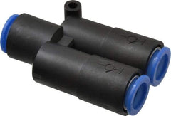 SMC PNEUMATICS - 12mm OD, Polybutylene Push-to-Connect Union Y - 145 Max psi - Apex Tool & Supply