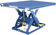 Vestil - 4,000 Lb Capacity Electric Scissor Lift Table - 7" Lift Height, 72" Platform Length x 48" Platform Width - Apex Tool & Supply