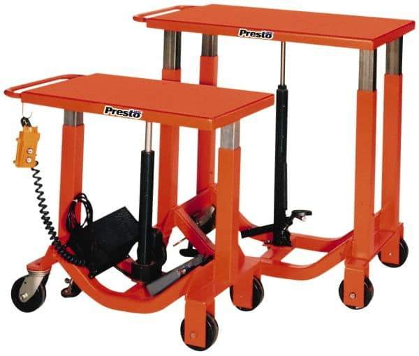 Presto Lifts - 2,000 Lb Capacity Post Lift Table - 34" Lift Height, 36" Platform Length x 24" Platform Width - Apex Tool & Supply