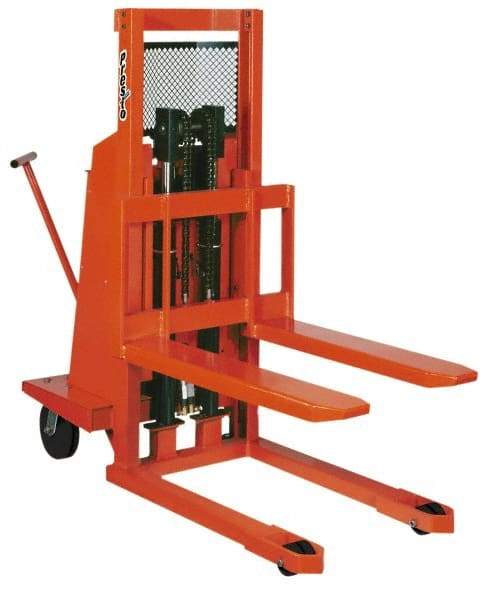 Presto Lifts - 2,000 Lb Capacity, 48" Lift Height, Battery Operated Work Positioner - 3-1/4" Lowered Height, 24" Load Center, 42" Fork Length, 28" Overall Width - Apex Tool & Supply