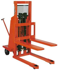 Presto Lifts - 2,000 Lb Capacity, 48" Lift Height, Battery Operated Work Positioner - 3-1/4" Lowered Height, 24" Load Center, 42" Fork Length, 28" Overall Width - Apex Tool & Supply