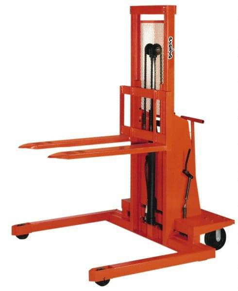 Presto Lifts - 2,000 Lb Capacity, 60" Lift Height, Battery Operated Work Positioner - 2" Lowered Height, 24" Load Center, 42" Fork Length, 56" Overall Width - Apex Tool & Supply