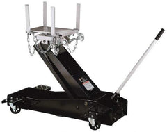 Omega Lift Equipment - 3,000 Lb Capacity Transmission Jack - 7-7/8 to 37-1/4" High, 26" Chassis Width x 46-3/4" Chassis Length - Apex Tool & Supply