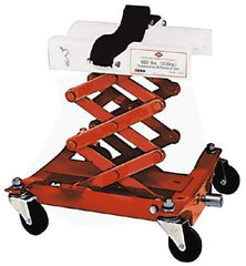 Value Collection - 450 Lb Capacity Mechanical Transmission Scissor Jack - 7-1/4 to 22-1/2" High, 16-1/2" Chassis Width x 16" Chassis Length - Apex Tool & Supply