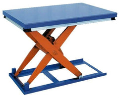 Vestil - 1,500 Lb Capacity Electric Scissor Lift Table - 7" Lift Height, 48" Platform Length x 24" Platform Width - Apex Tool & Supply