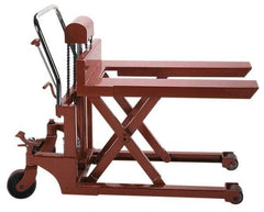 Wesco Industrial Products - 1,100 Lb Capacity Manual Scissor Lift Table - 44" Platform Length x 27" Platform Width - Apex Tool & Supply