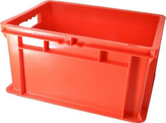 SSI Schaefer - 0.71 Cu Ft, 55 Lb Load Capacity Red Polypropylene Tote Container - Stacking, 15.8" Long x 11.9" Wide x 8.7" High - Apex Tool & Supply