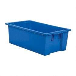 SSI Schaefer - 1.94 Cu Ft, 44 Lb Load Capacity Blue Polypropylene Tote Container - Stacking, Nesting, 28.4" Long x 16.6" Wide x 9.9" High - Apex Tool & Supply