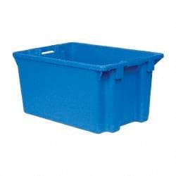SSI Schaefer - 2.01 Cu Ft, 44 Lb Load Capacity Blue Polypropylene Tote Container - Stacking, Nesting, 23.6" Long x 15.7" Wide x 11.9" High - Apex Tool & Supply