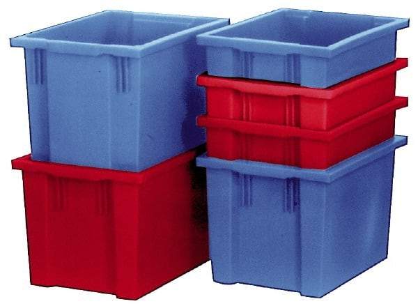 SSI Schaefer - 2.19 Cu Ft, 66 Lb Load Capacity Red Polypropylene Tote Container - Stacking, Nesting, 23.7" Long x 15.8" Wide x 13.8" High - Apex Tool & Supply