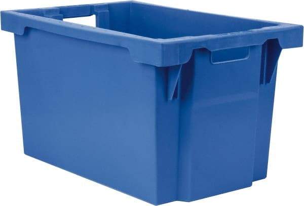 SSI Schaefer - 2.19 Cu Ft, 66 Lb Load Capacity Blue Polypropylene Tote Container - Stacking, Nesting, 23.7" Long x 15.8" Wide x 13.8" High - Apex Tool & Supply