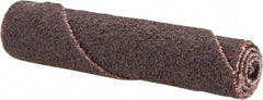 Merit Abrasives - 2" Long x 3/8" Diam, Aluminum Oxide, Full Taper Cartridge Roll - 80 Grit, 1/8" Pilot Hole Diam, Medium Grade - Apex Tool & Supply